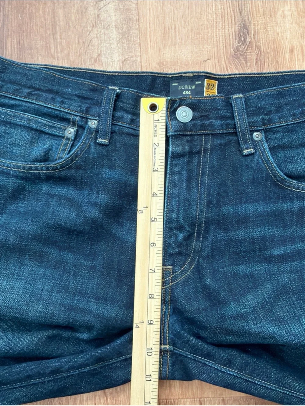 J. Crew 484 Jeans Mens 32x30 (fits 34x30) Slim Tapered Leg Blue Denim Dark Wash